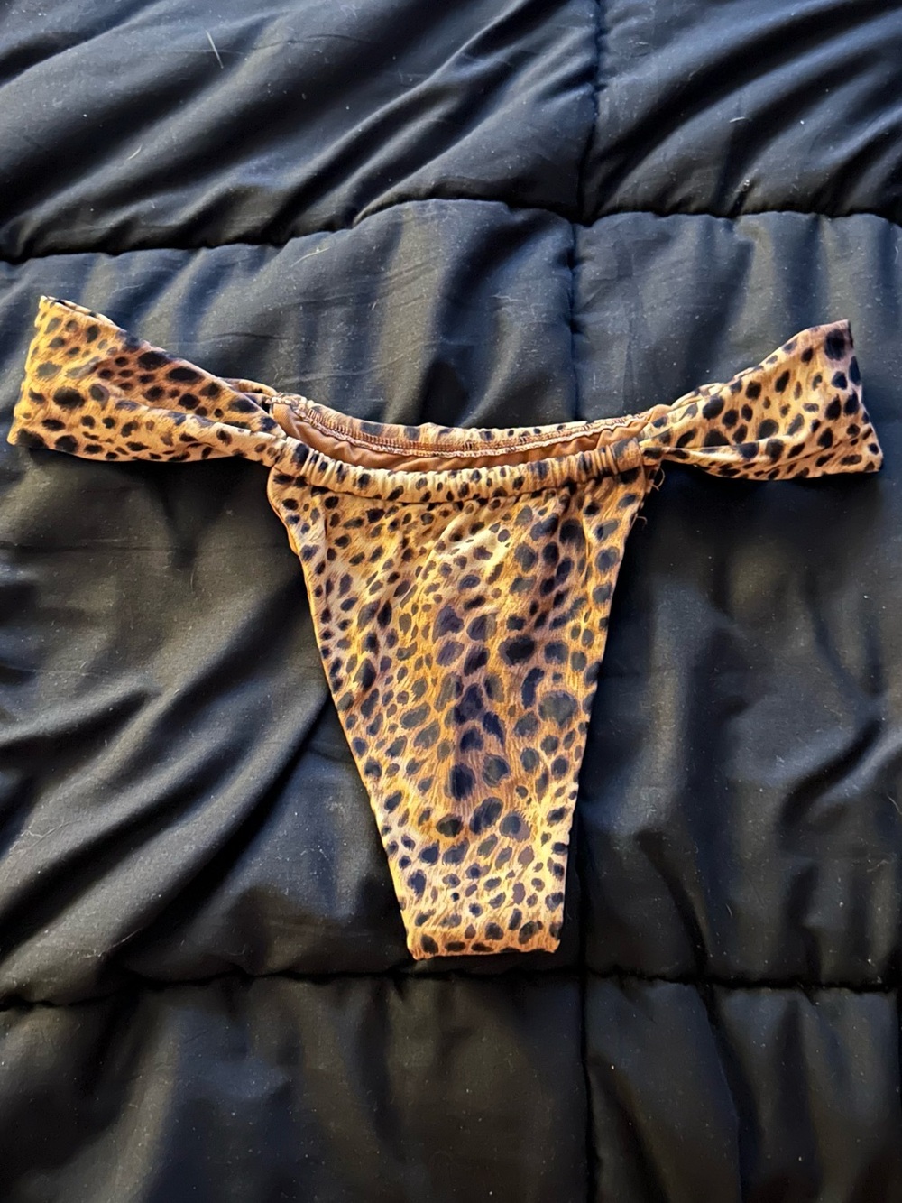 Aerie Leopard Print Bikini Bottom - Brown & Black